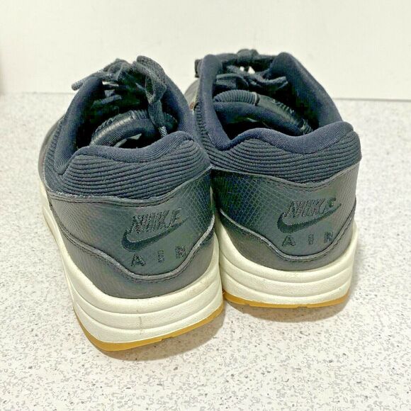 Nike Air Max 1 Premium Womens 454746-020 Black Gum Running Shoes US size 8 - Picture 5 of 11